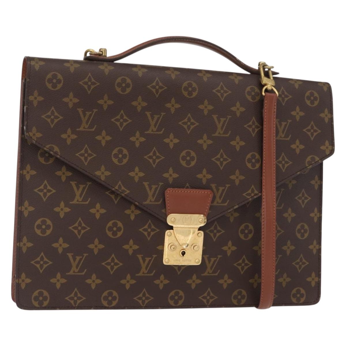 LOUIS VUITTON Monogram Porte Documents Bandouliere Bag M53338 LV Auth 150924