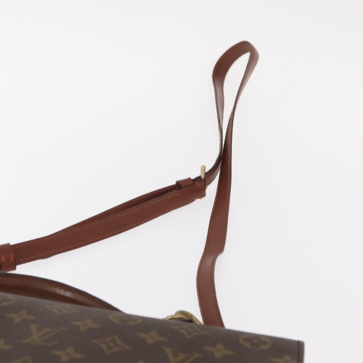 LOUIS VUITTON Monogram Porte Documents Bandouliere Bag M53338 LV Auth 150924