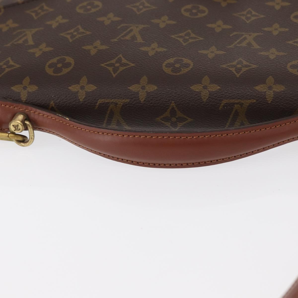 LOUIS VUITTON Monogram Porte Documents Bandouliere Bag M53338 LV Auth 150924