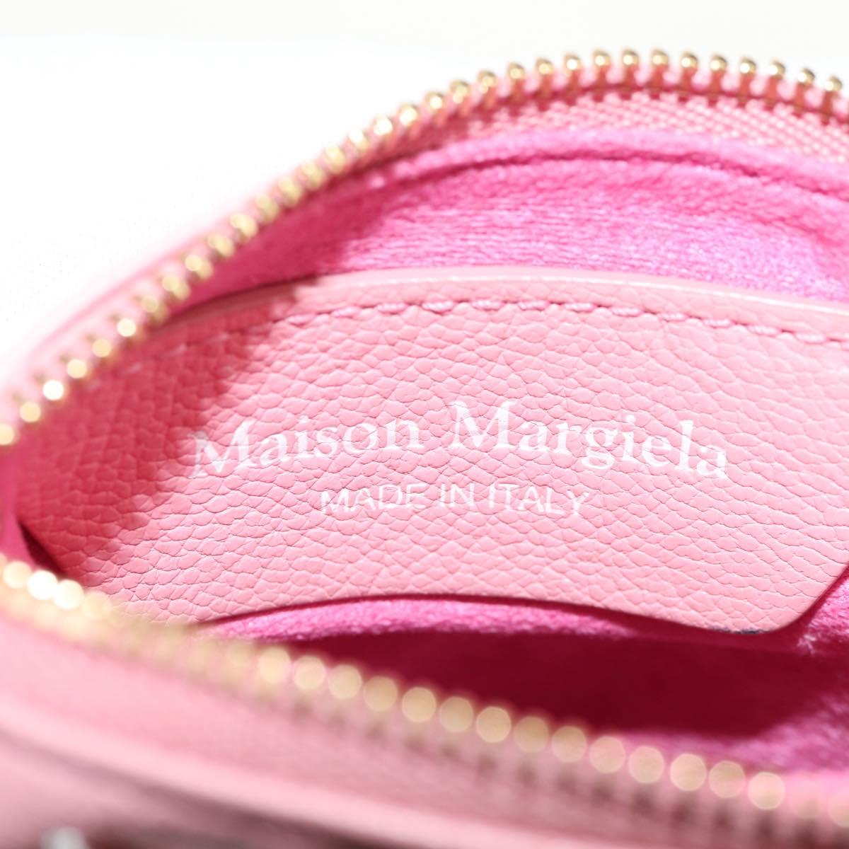 Maison Margiela Chain Shoulder Pouch 5AC Baby Leather 2way Pink Auth 150934M