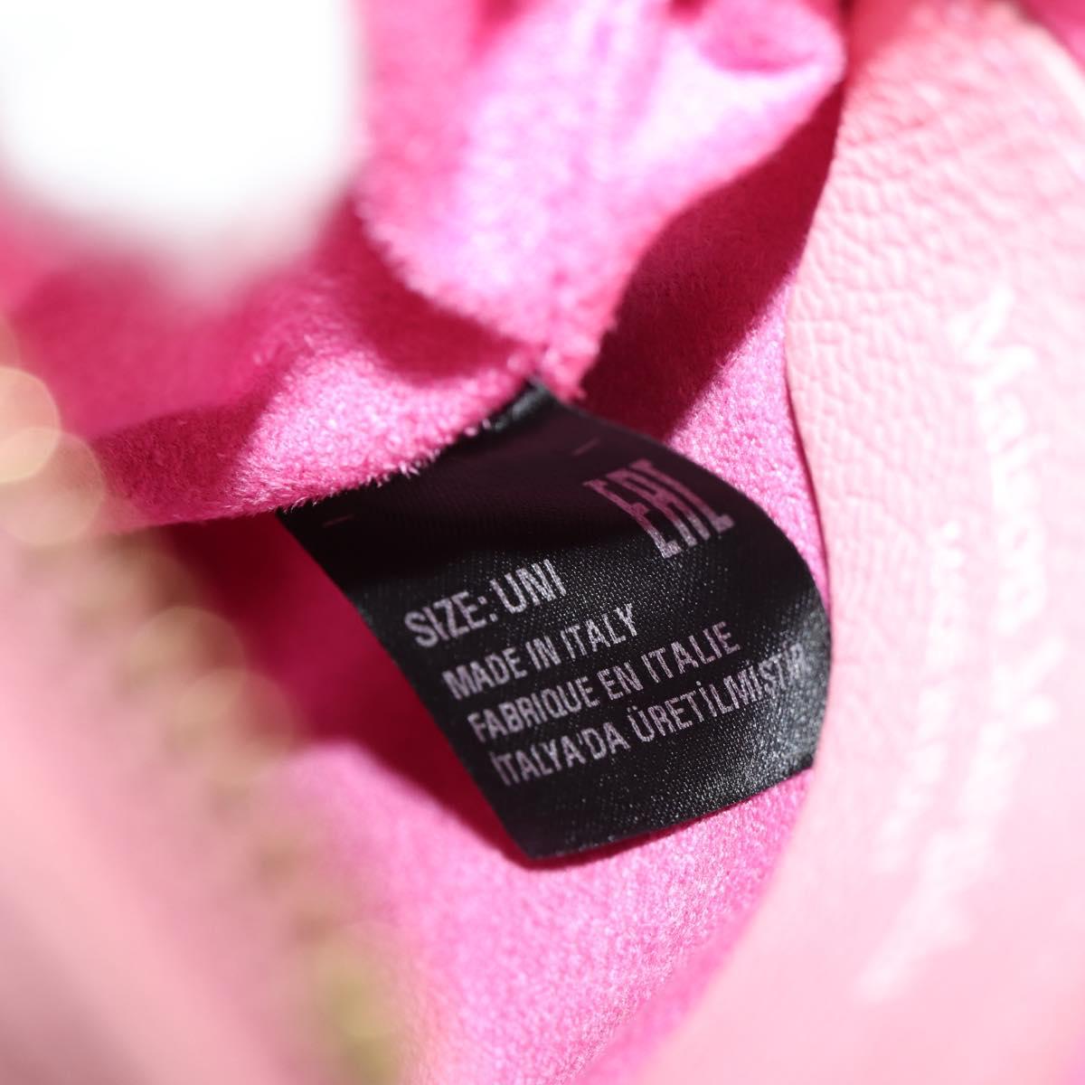 Maison Margiela Chain Shoulder Pouch 5AC Baby Leather 2way Pink Auth 150934M