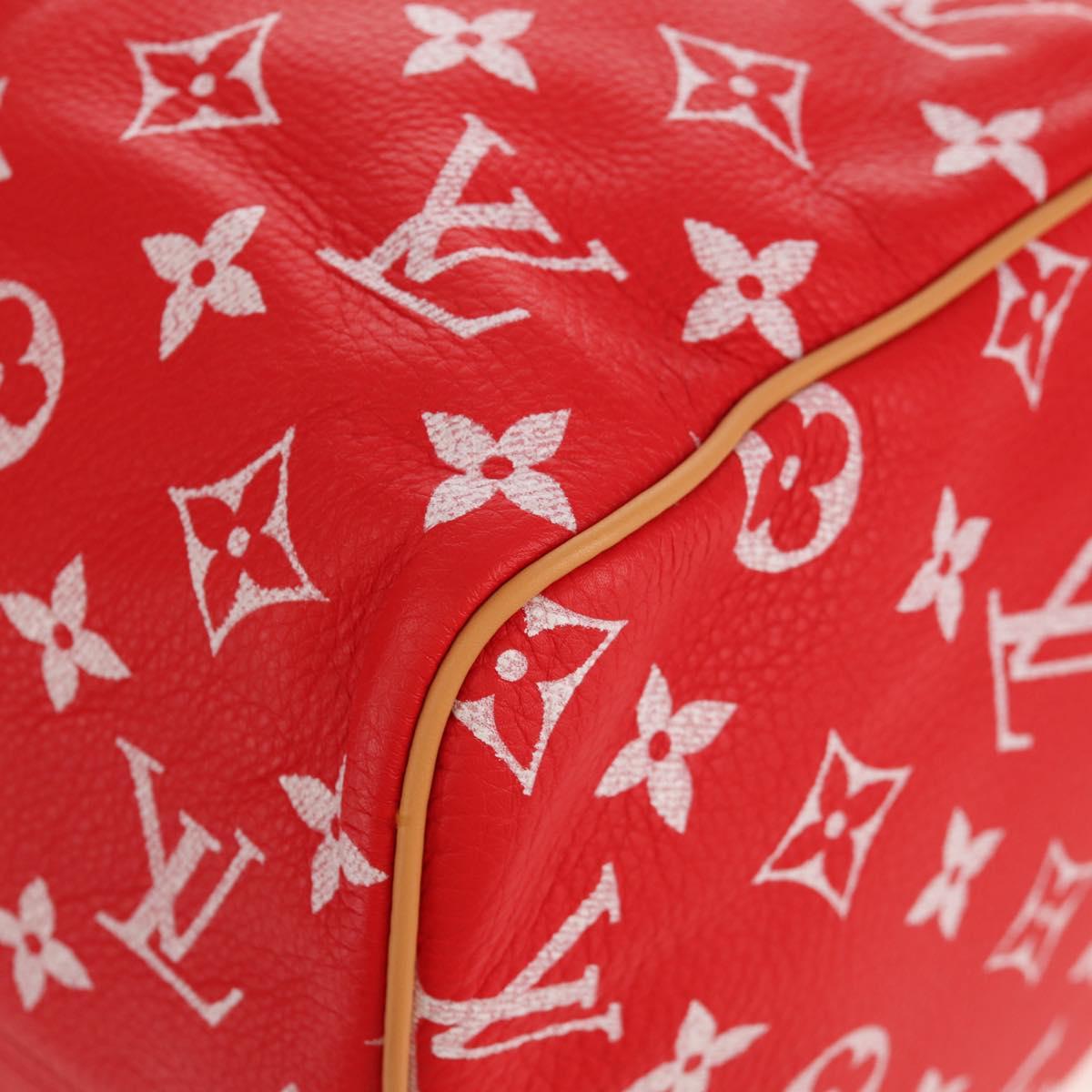 LOUIS VUITTON Monogram Speedy P9 Bandouliere 40 Bag Rouge M24420 Auth 150936SM