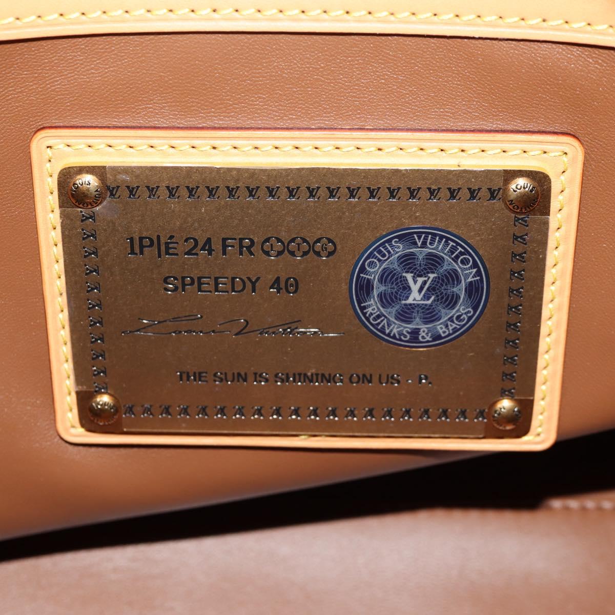 LOUIS VUITTON Monogram Speedy P9 Bandouliere 40 Bag Rouge M24420 Auth 150936SM