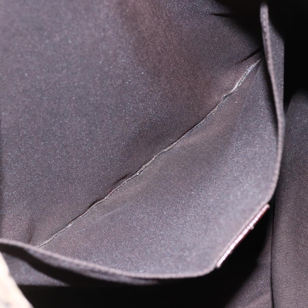 GUCCI GG Canvas Web Sherry Line Tote Bag Beige Red Green 189669 Auth 150943