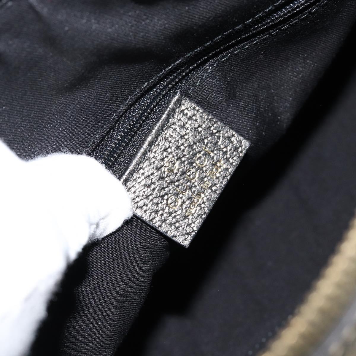 GUCCI GG Canvas Abbey Hand Bag Beige Gold 130942 Auth 150945