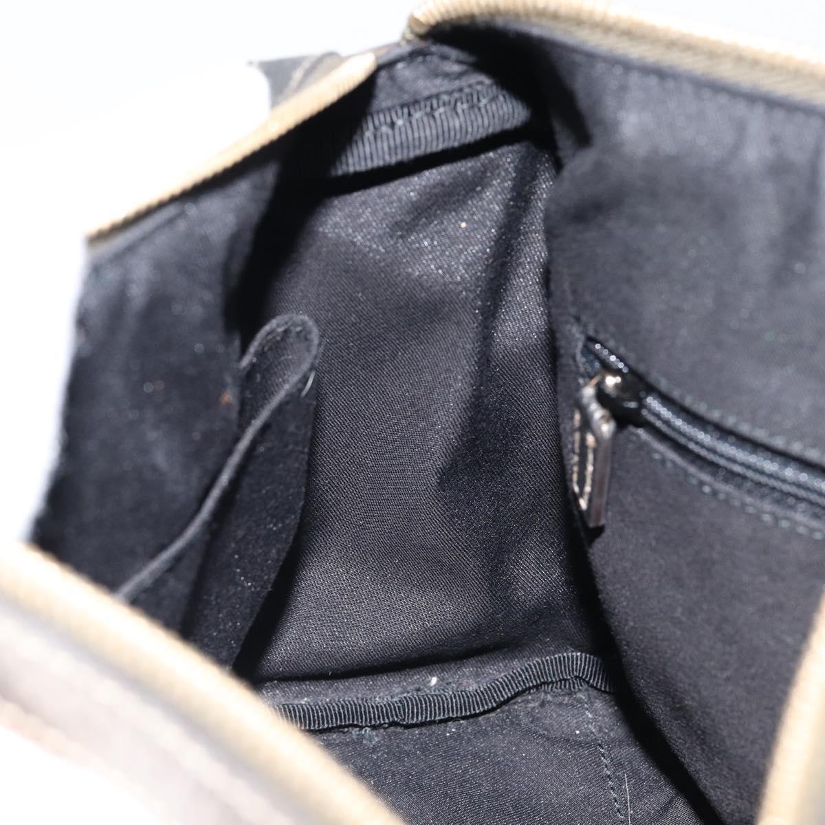 GUCCI GG Canvas Abbey Hand Bag Beige Gold 130942 Auth 150945