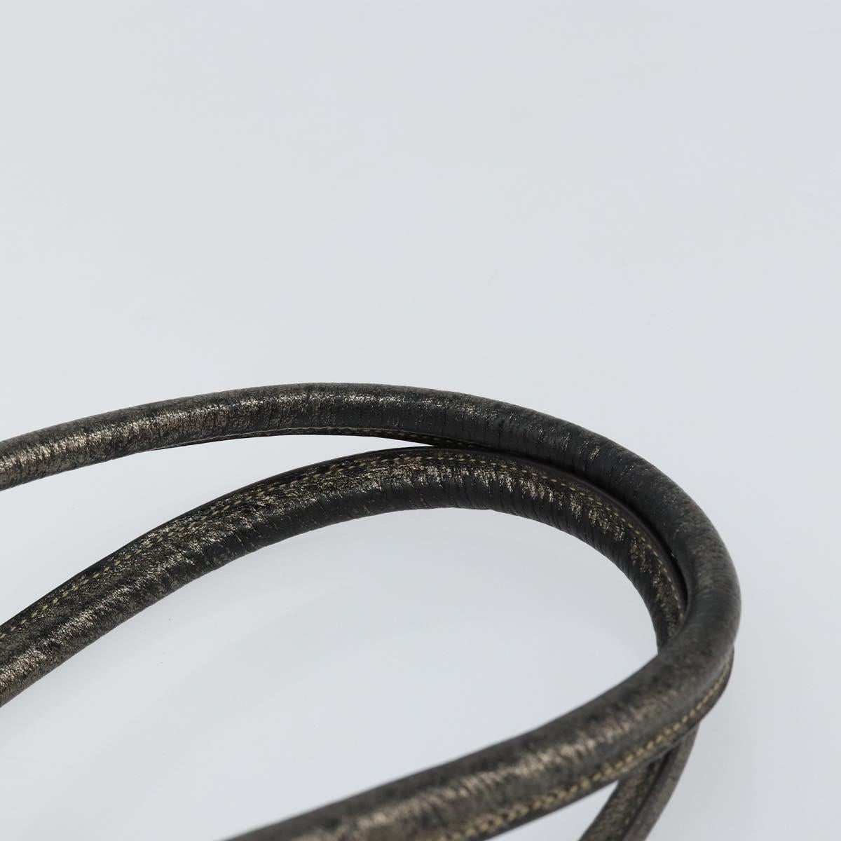 GUCCI GG Canvas Abbey Hand Bag Beige Gold 130942 Auth 150945