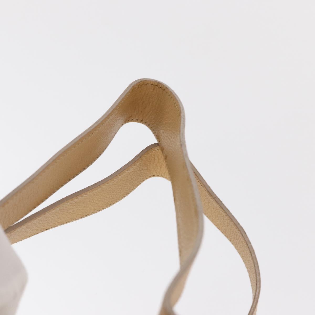 GUCCI Bamboo Backpack Suede Beige Gold 003 58 0016 Auth 150949