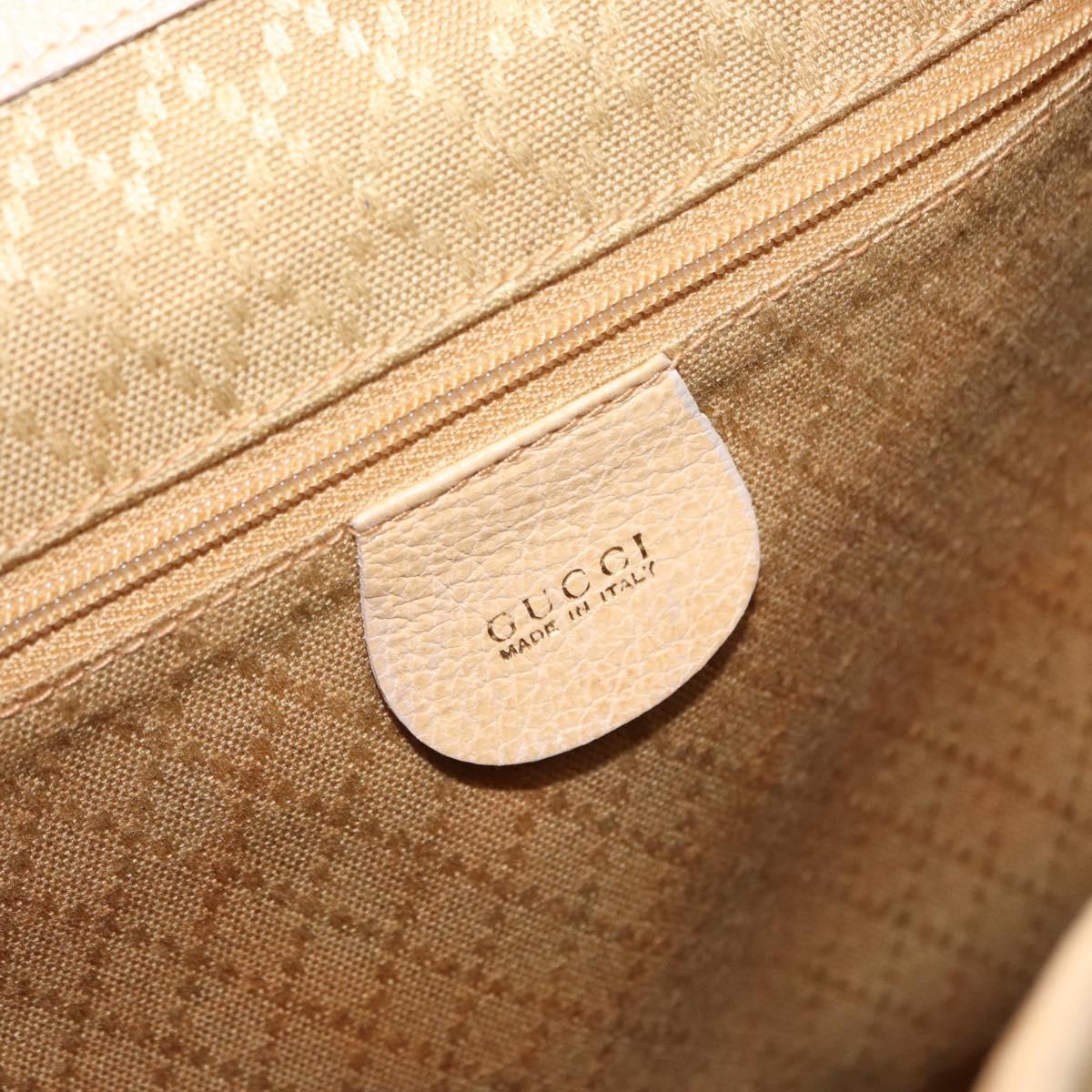 GUCCI Bamboo Backpack Suede Beige Gold 003 58 0016 Auth 150949