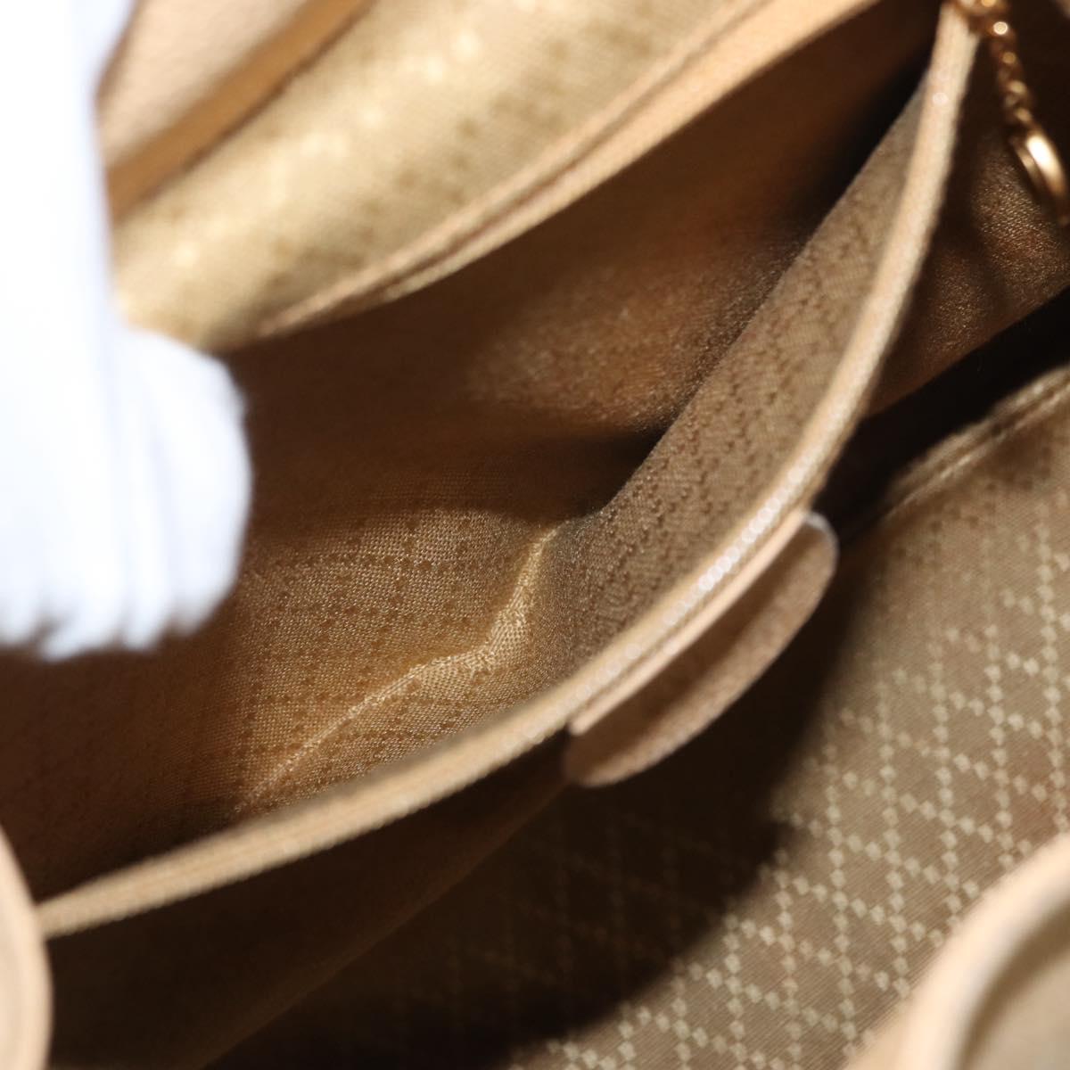 GUCCI Bamboo Backpack Suede Beige Gold 003 58 0016 Auth 150949