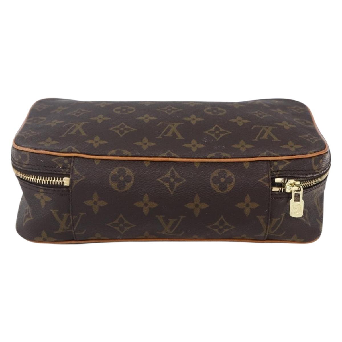 LOUIS VUITTON Monogram Trousse Boite Cosmetic Pouch M47640 LV Auth 150964