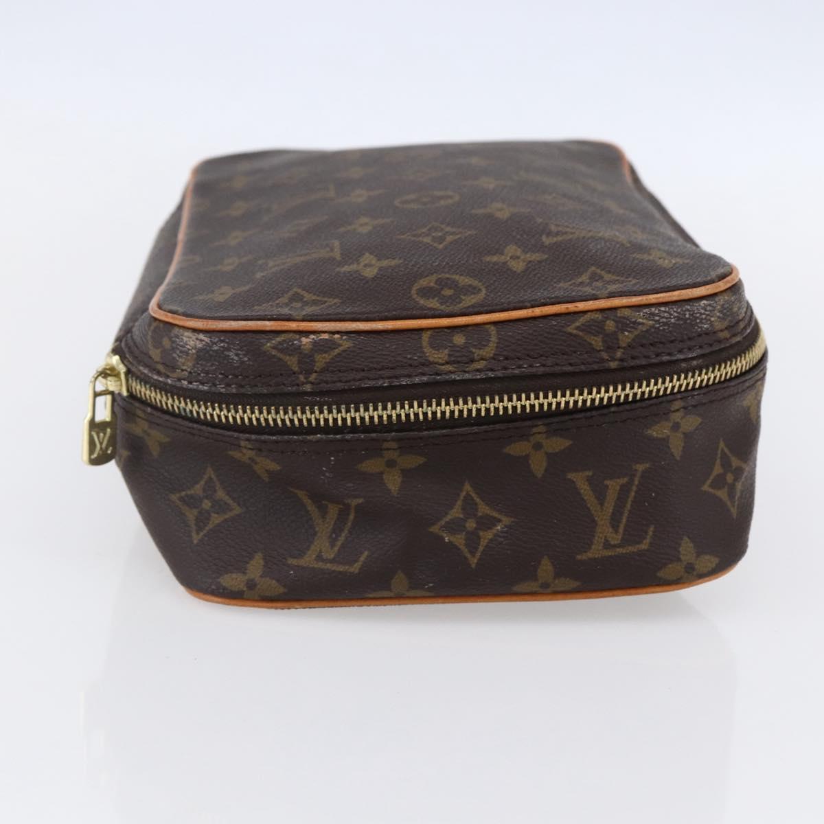LOUIS VUITTON Monogram Trousse Boite Cosmetic Pouch M47640 LV Auth 150964
