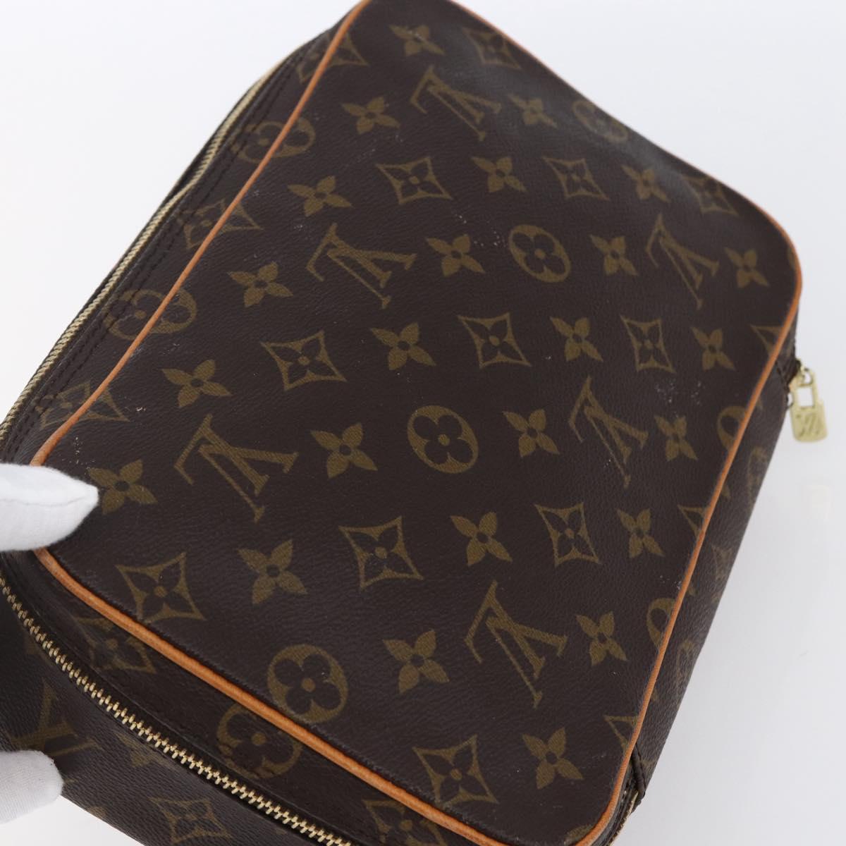 LOUIS VUITTON Monogram Trousse Boite Cosmetic Pouch M47640 LV Auth 150964