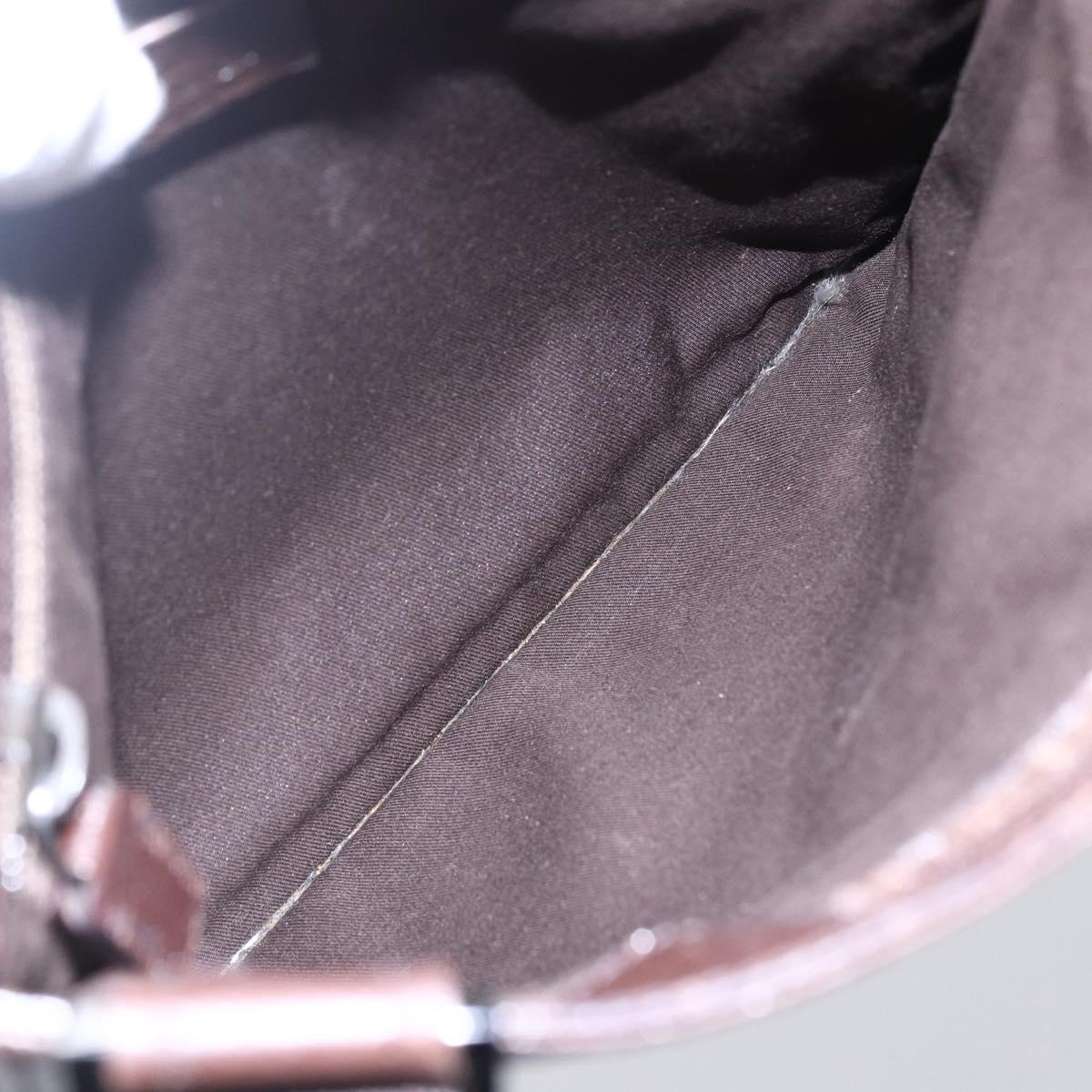 GUCCI GG Canvas Shoulder Bag Beige Silver 27639 Auth 150997