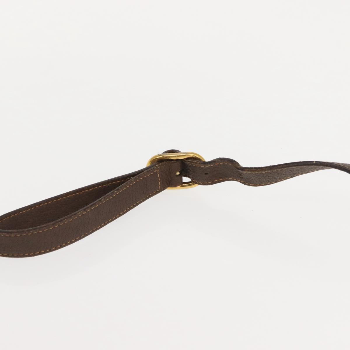 GUCCI GG Supreme Web Sherry Line Bag PVC Beige Gold 40 02 081 Auth 151001