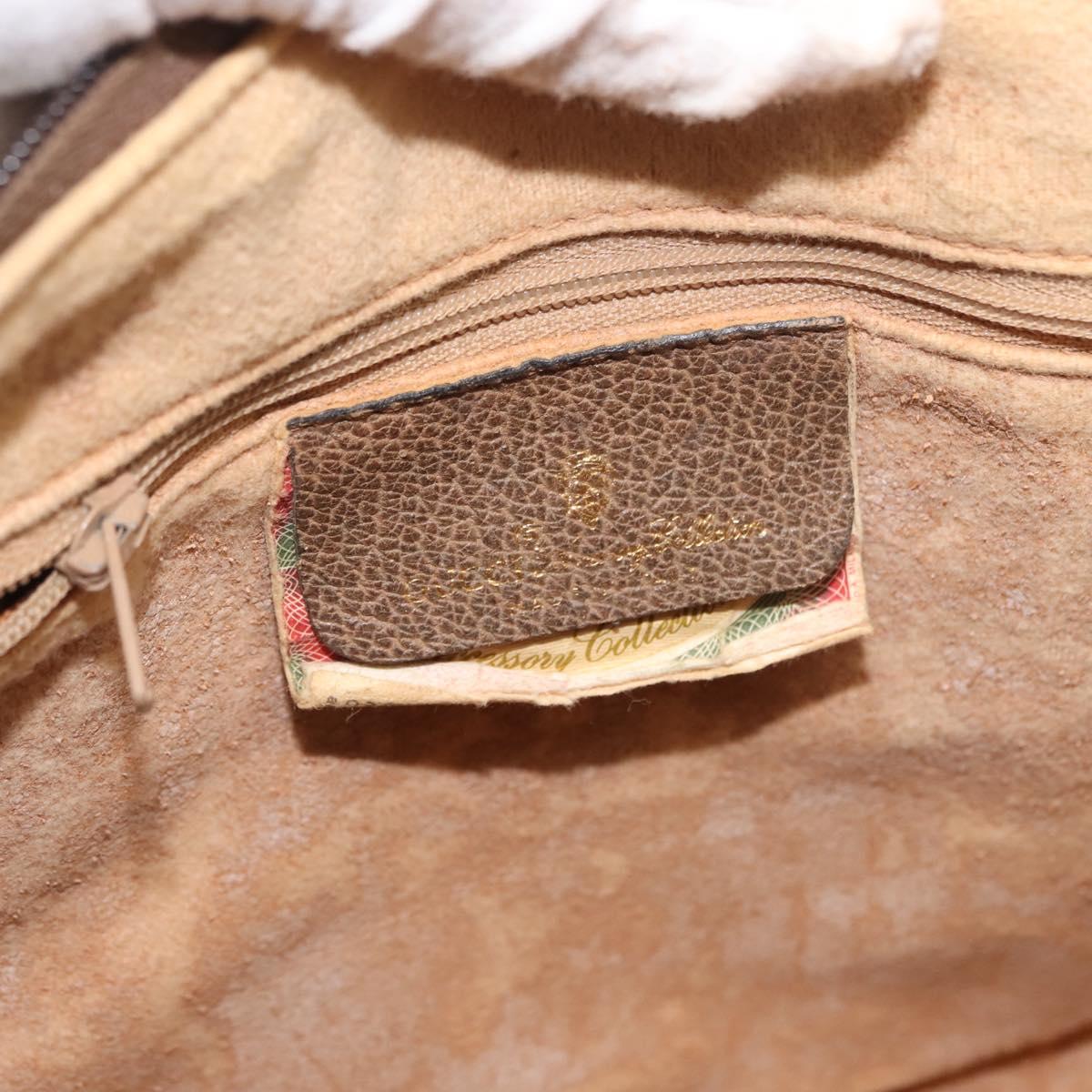 GUCCI GG Supreme Web Sherry Line Boston Bag PVC Beige Gold 39 02 007 Auth 151003