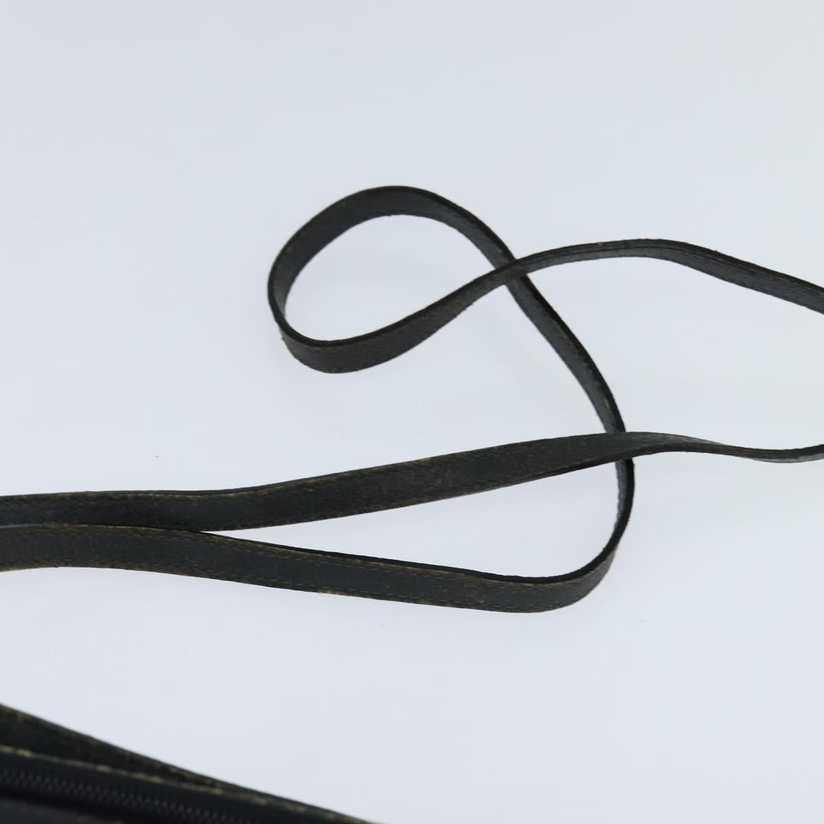 GUCCI GG Supreme Sherry Line Shoulder Bag PVC Navy Gold 904 02 070 Auth 151004