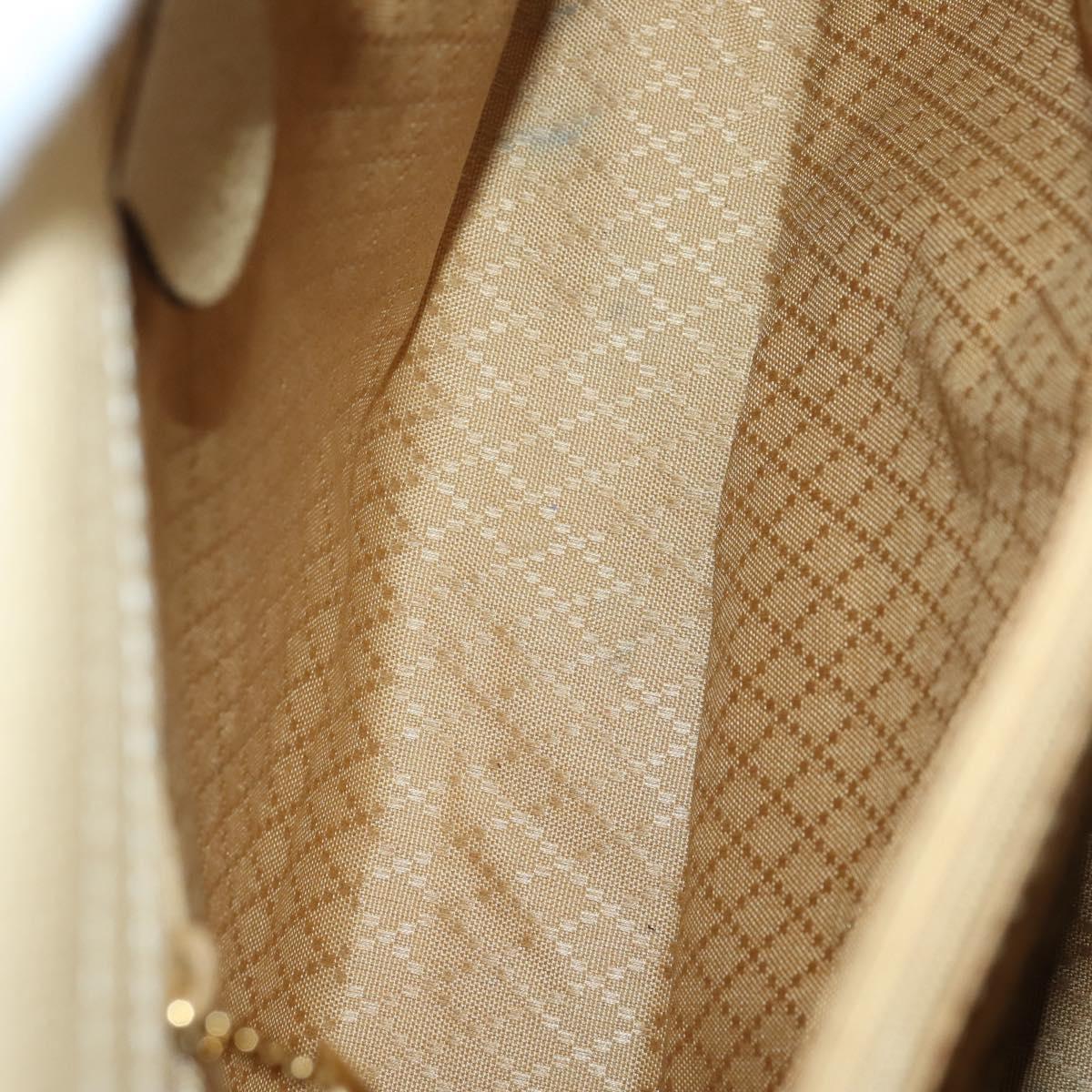 GUCCI Bamboo Hand Bag Suede 2way Beige Gold 002 123 0322 Auth 151018