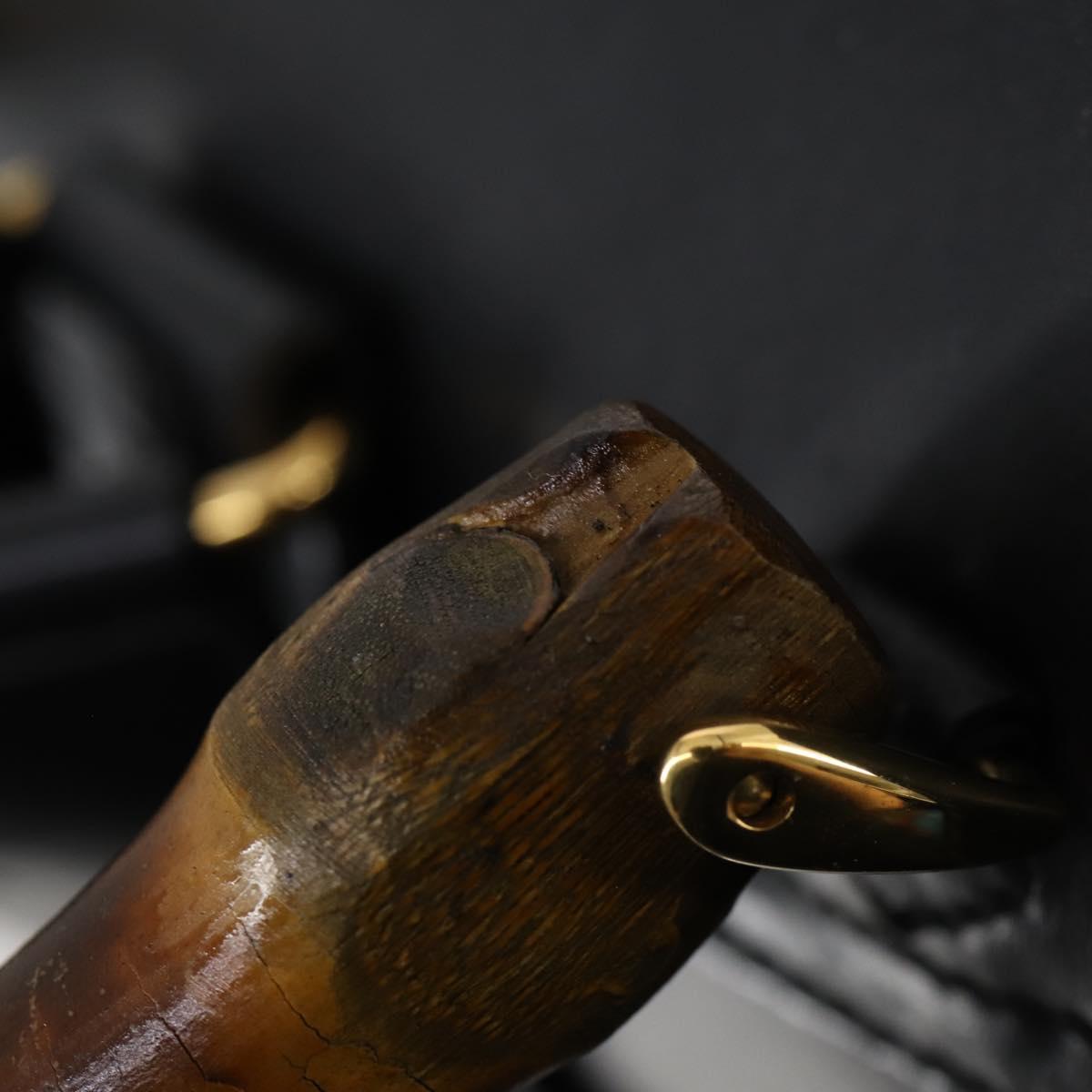 GUCCI Bamboo Backpack Nylon Leather Black Gold 003 58 0016 Auth 151020