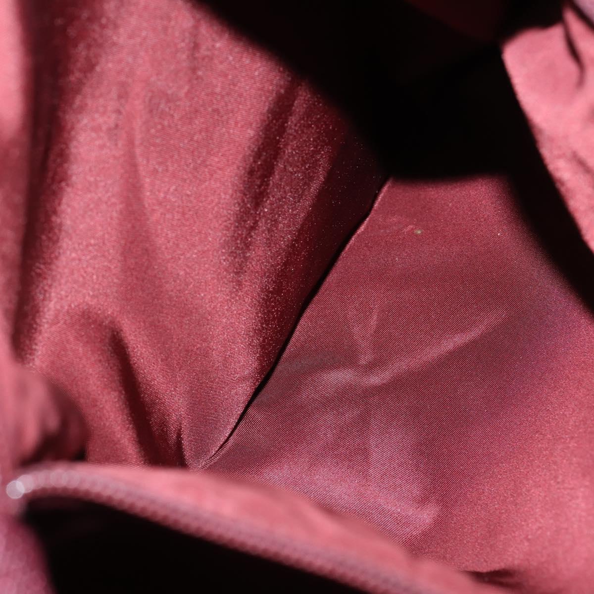 PRADA Tote Bag Nylon Pink Silver Auth 151026