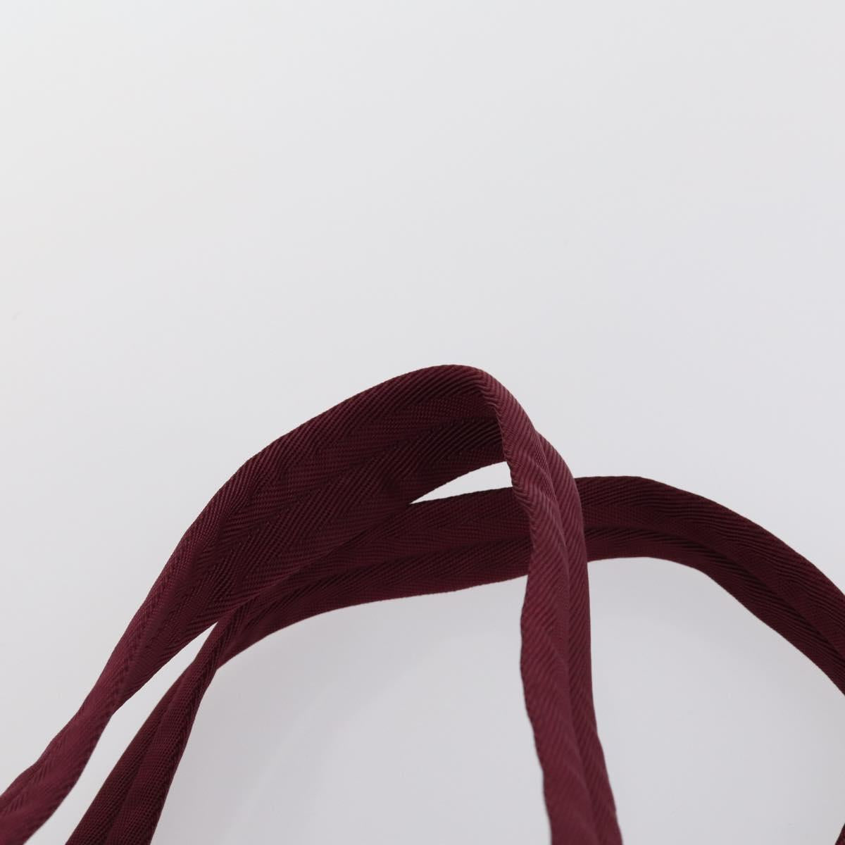 PRADA Tote Bag Nylon Pink Silver Auth 151026