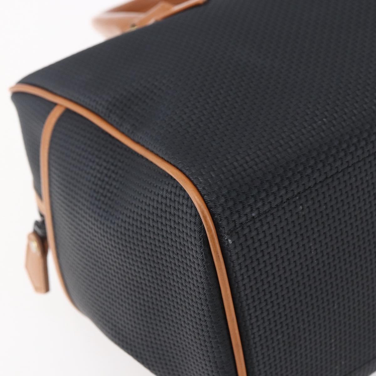 SAINT LAURENT Boston Bag PVC Black Gold Auth 151062