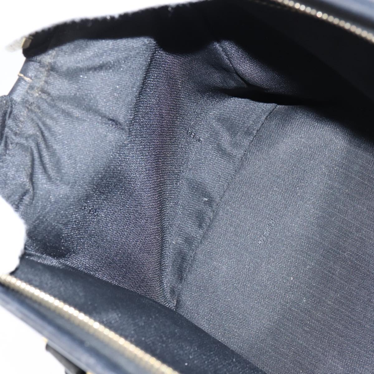 FENDI Pecan Canvas Boston Bag PVC Black Brown gold Auth 151068