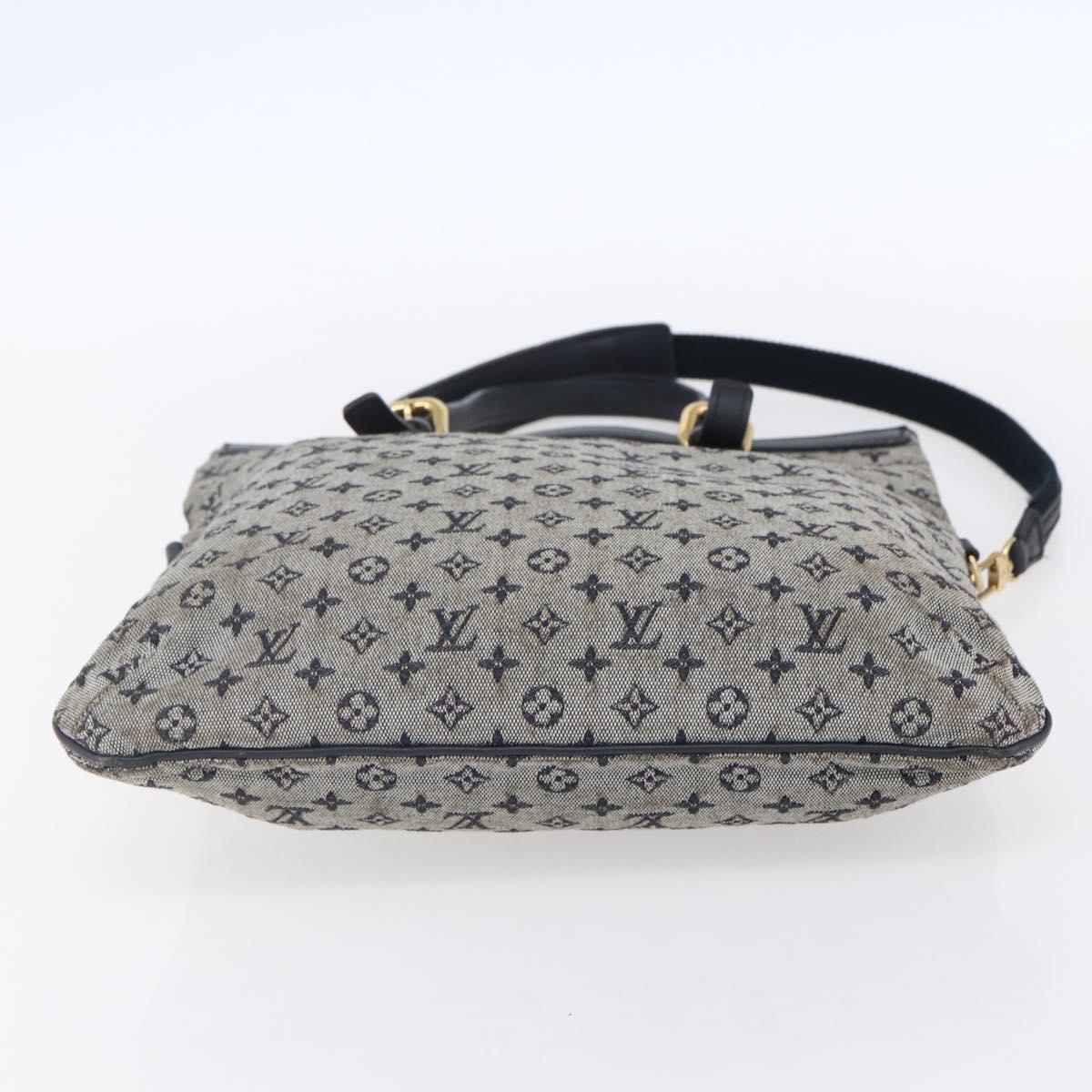 LOUIS VUITTON Monogram Mini Françoise Tote Bag 2way Blue M92208 LV Auth 151081