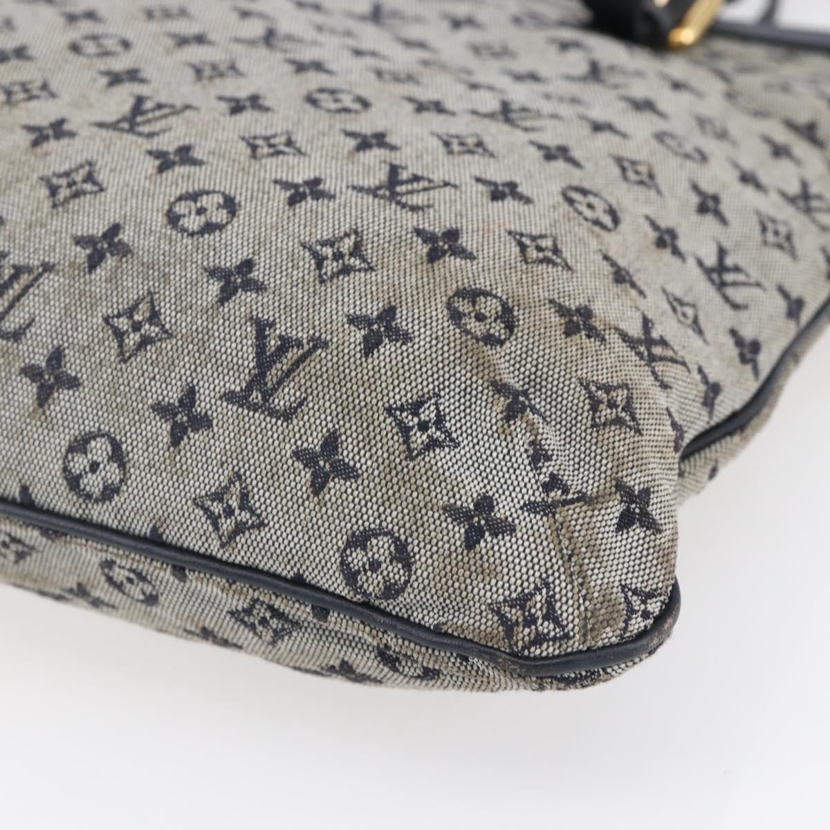LOUIS VUITTON Monogram Mini Françoise Tote Bag 2way Blue M92208 LV Auth 151081