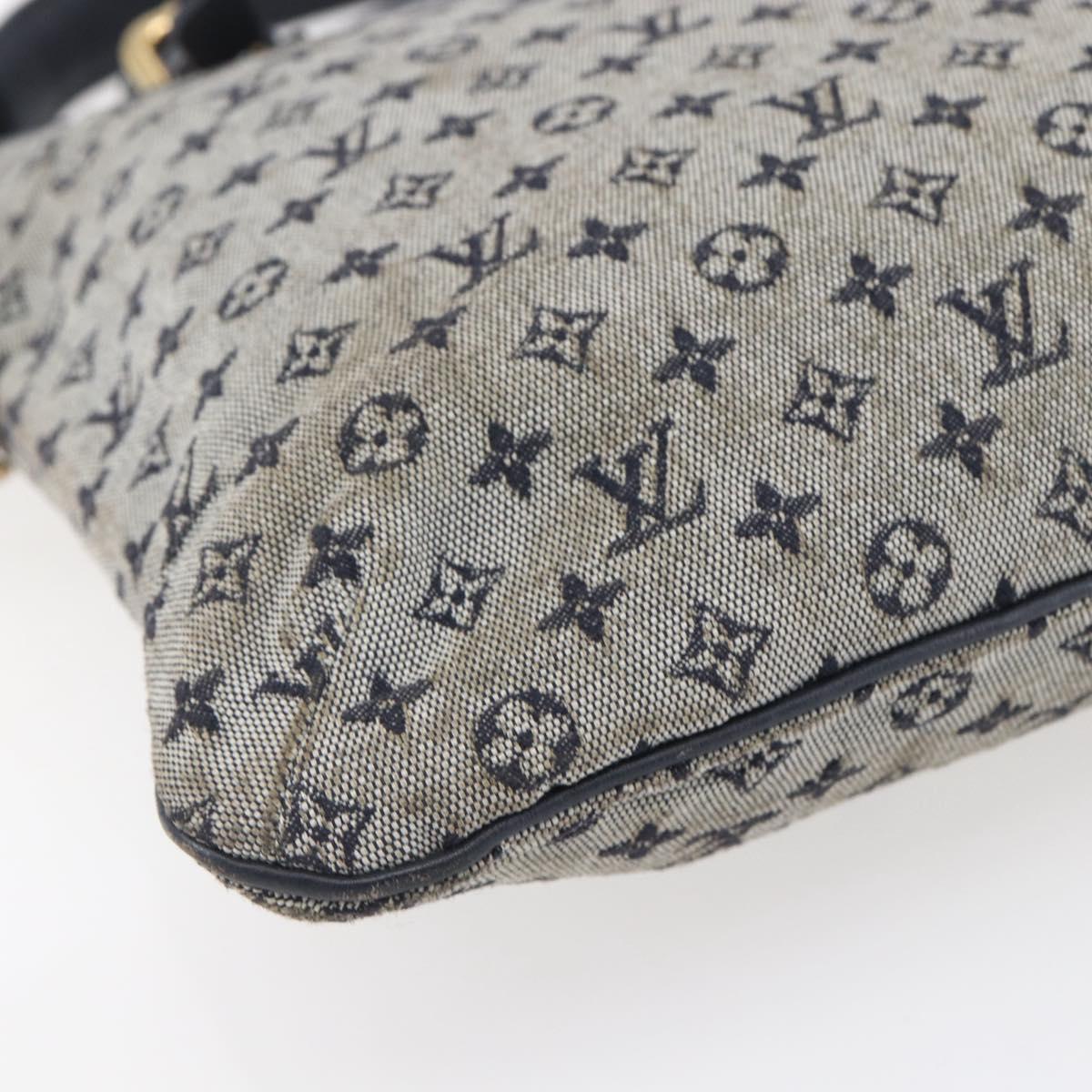 LOUIS VUITTON Monogram Mini Françoise Tote Bag 2way Blue M92208 LV Auth 151081