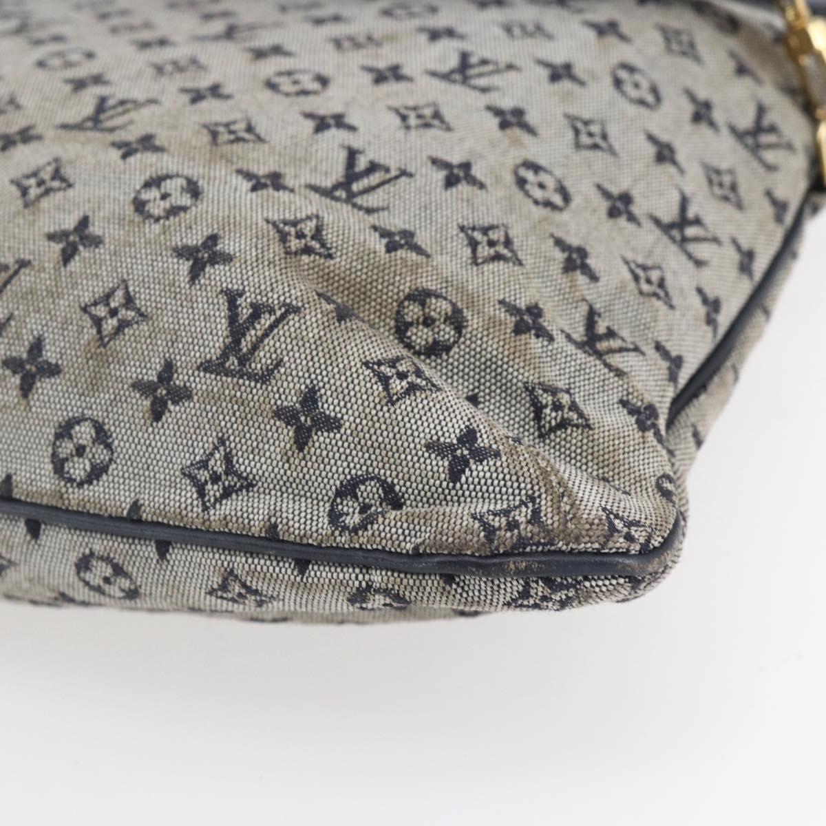 LOUIS VUITTON Monogram Mini Françoise Tote Bag 2way Blue M92208 LV Auth 151081