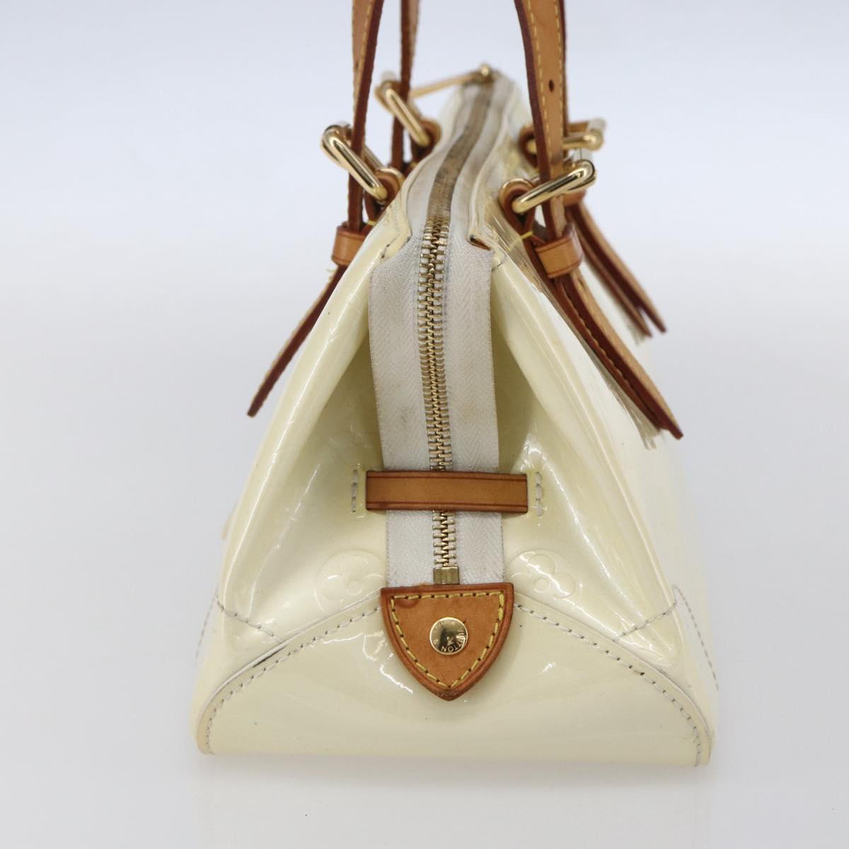 LOUIS VUITTON Monogram Vernis Rosewood Avenue Hand Bag Perle M93508 Auth 151084