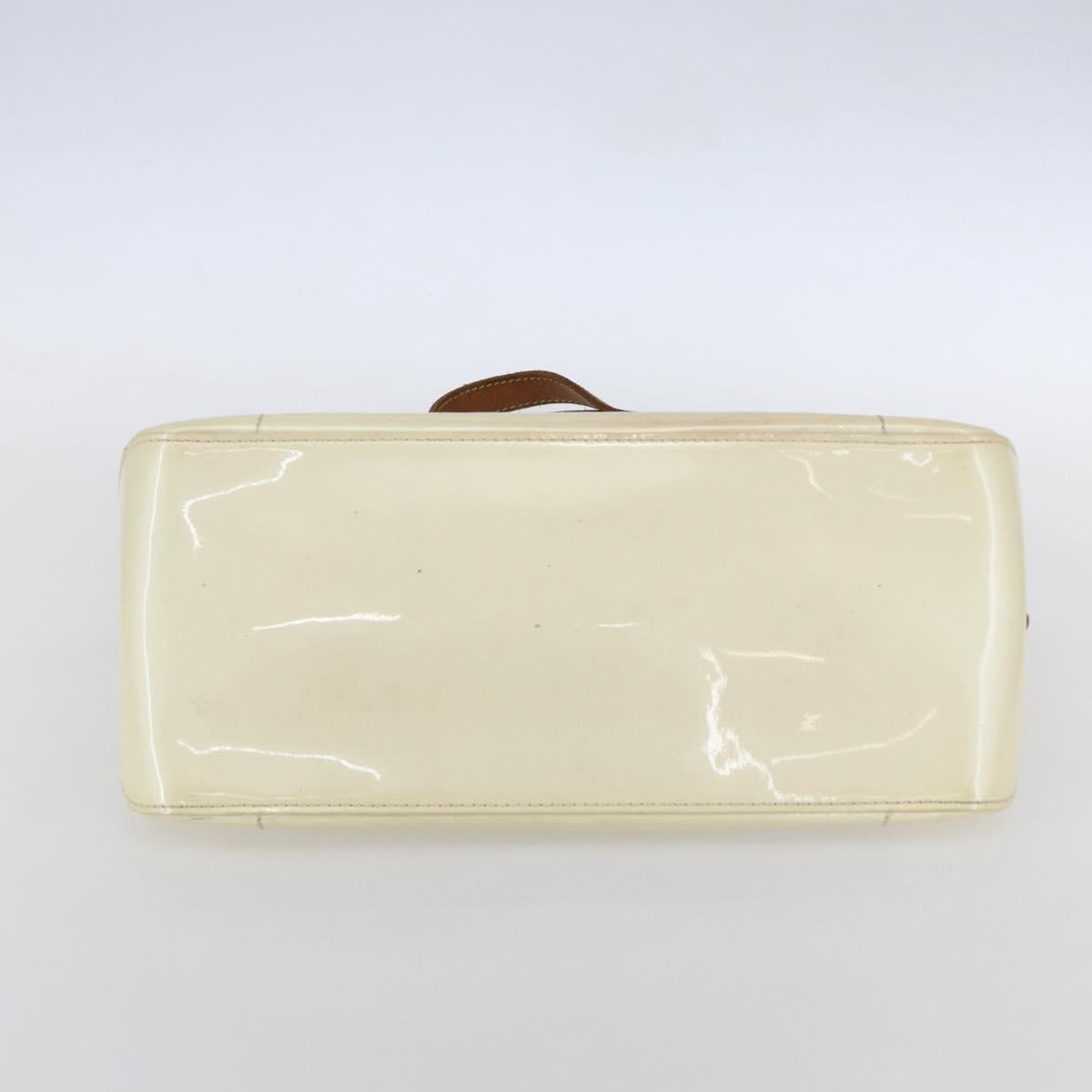 LOUIS VUITTON Monogram Vernis Rosewood Avenue Hand Bag Perle M93508 Auth 151084