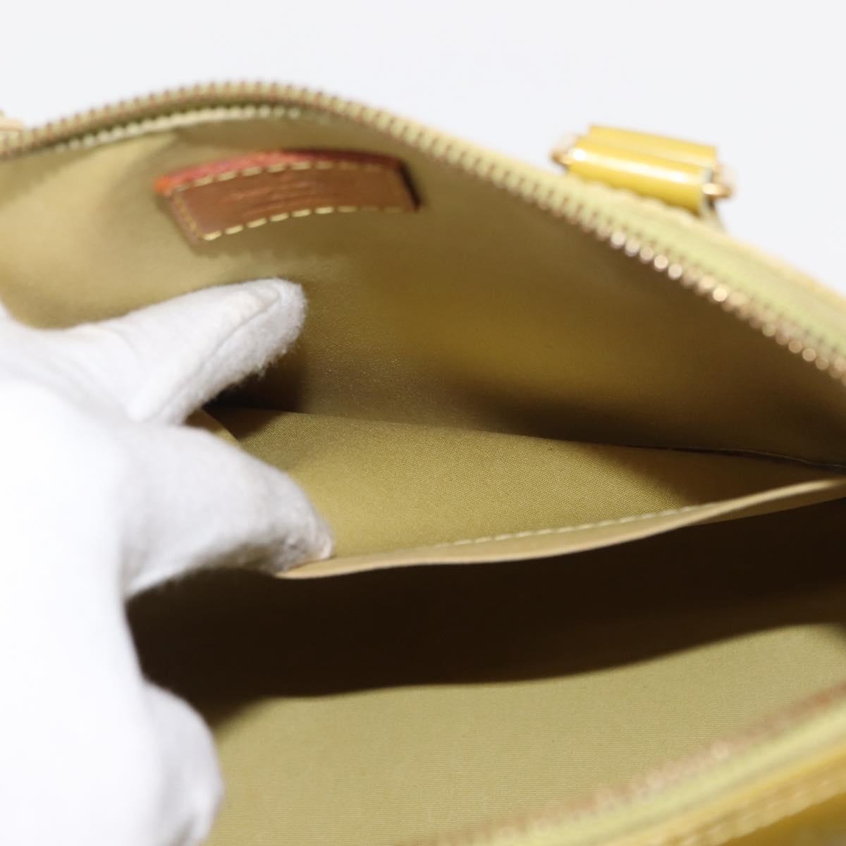 LOUIS VUITTON Monogram Vernis Alma PM Bag Veil Amplession M91615 Auth 151085