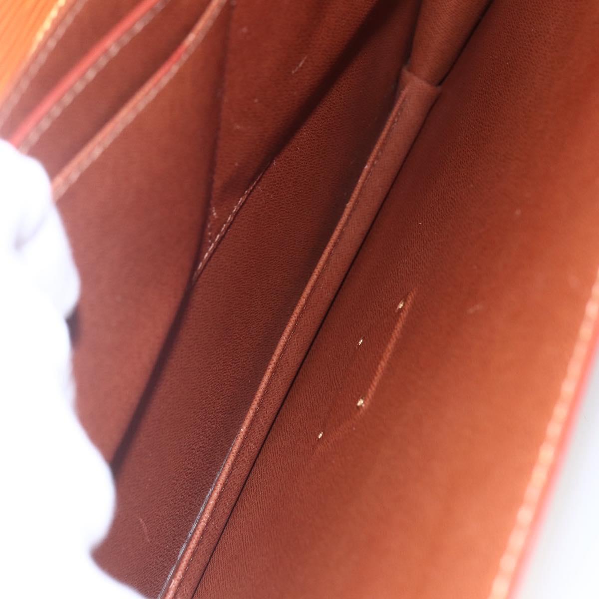 LOUIS VUITTON Epi Serviette Conseiller Zipangu Gold M54428 LV Auth 151087