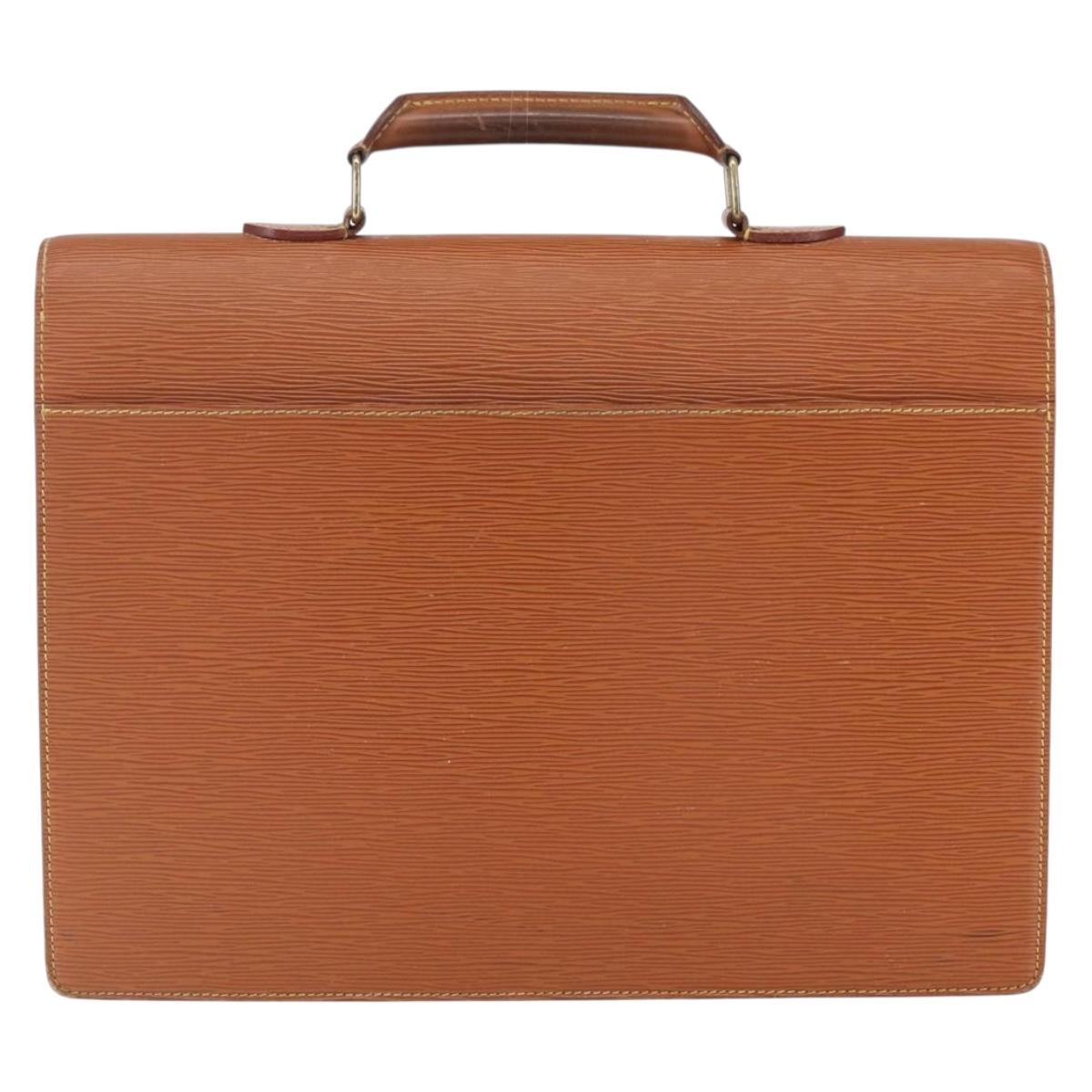 LOUIS VUITTON Epi Serviette Conseiller Zipangu Gold M54428 LV Auth 151087