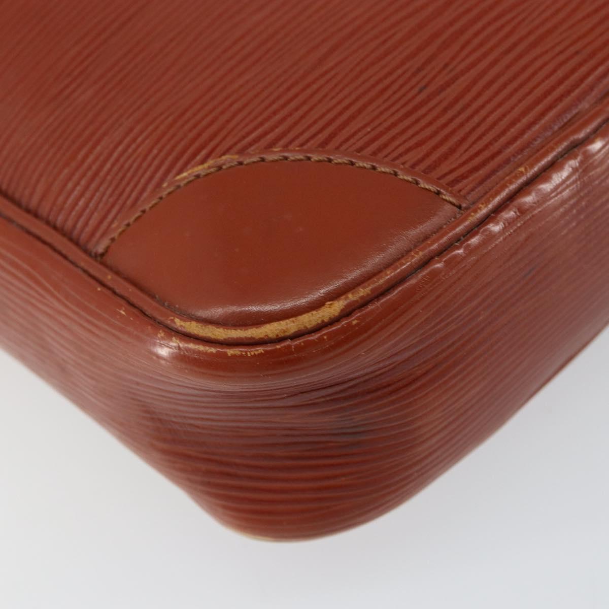 LOUIS VUITTON Epi Danube Shoulder Bag Brown M51694 LV Auth 151088