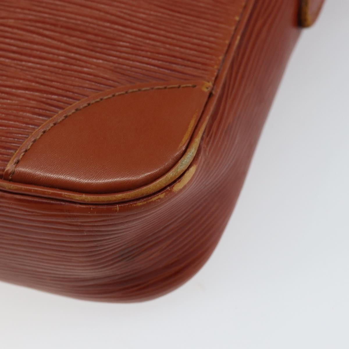 LOUIS VUITTON Epi Danube Shoulder Bag Brown M51694 LV Auth 151088