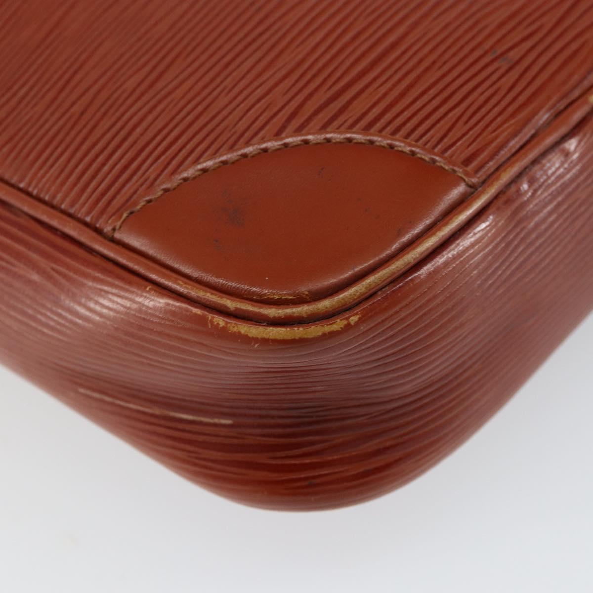 LOUIS VUITTON Epi Danube Shoulder Bag Brown M51694 LV Auth 151088