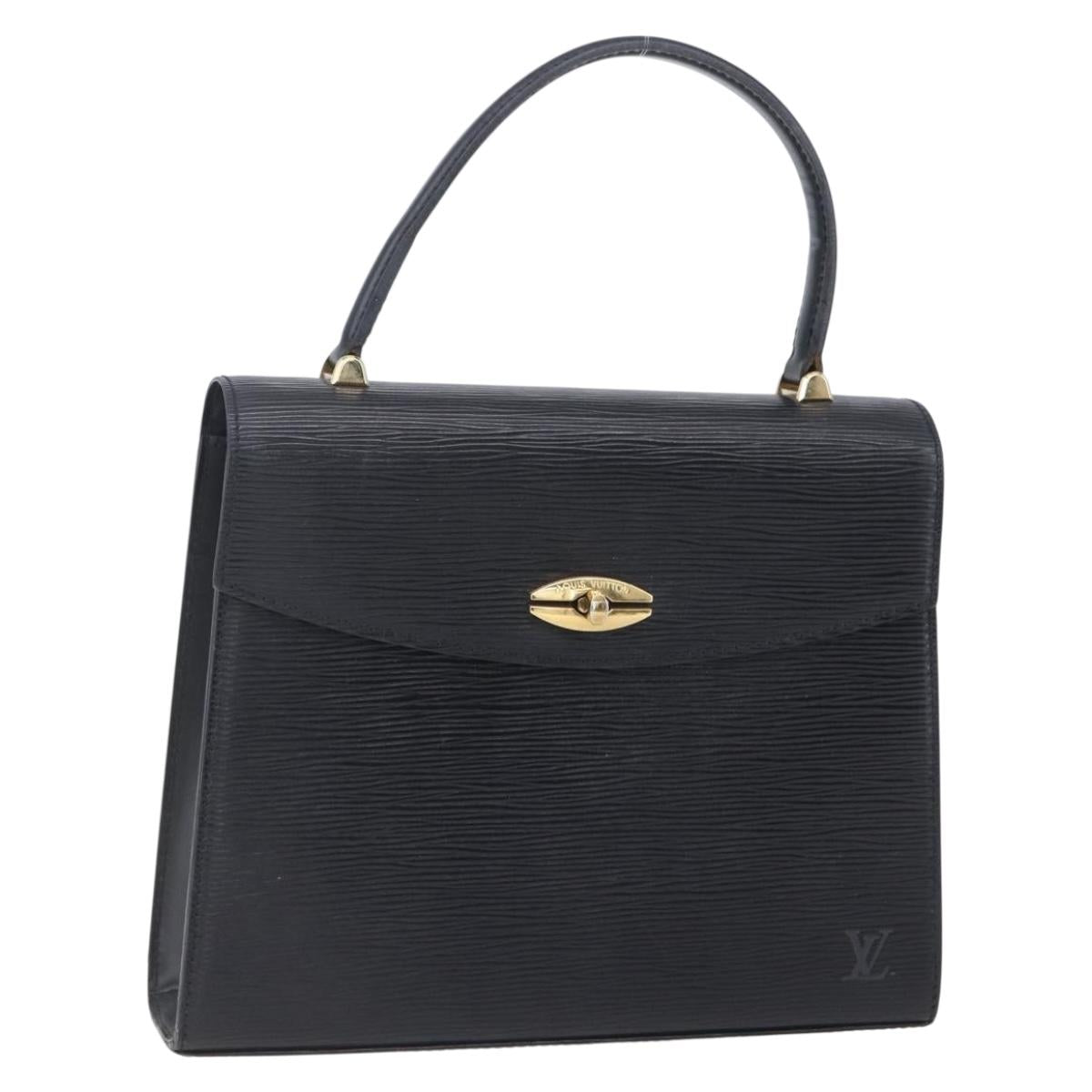 LOUIS VUITTON Epi Malesherbes Hand Bag Black M52372 LV Auth 151089