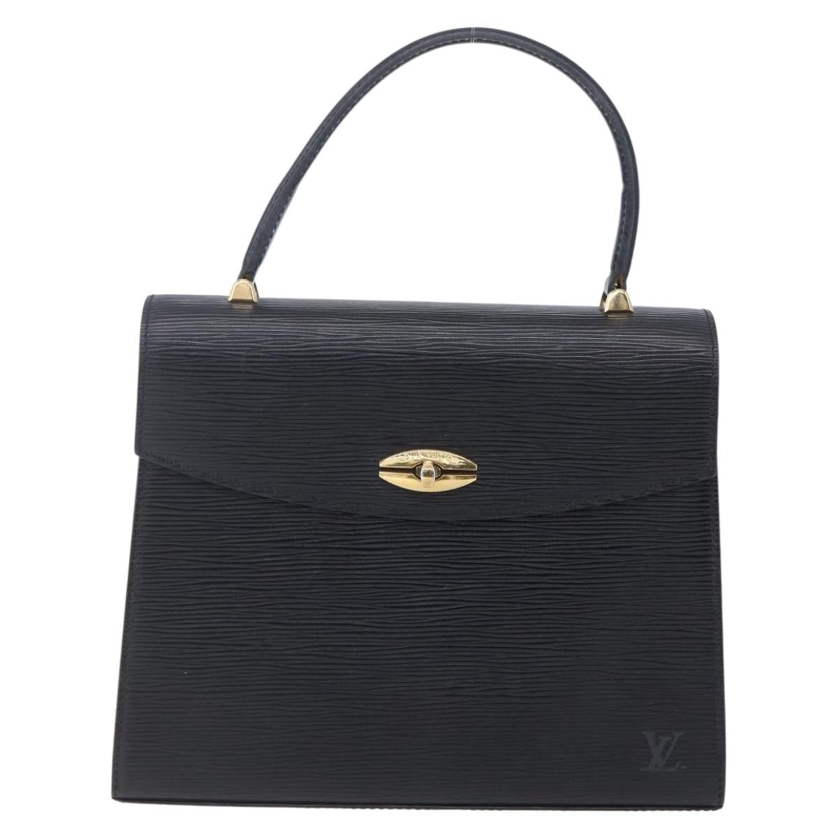 LOUIS VUITTON Epi Malesherbes Hand Bag Black M52372 LV Auth 151089