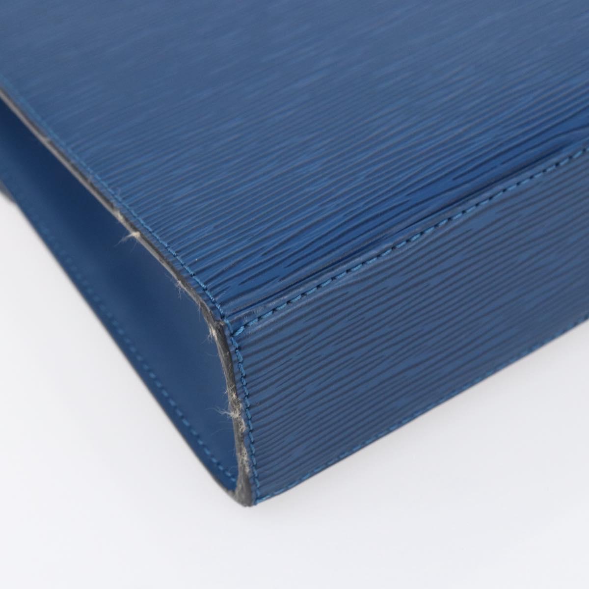 LOUIS VUITTON Epi Malesherbes Hand Bag Blue M52375 LV Auth 151090