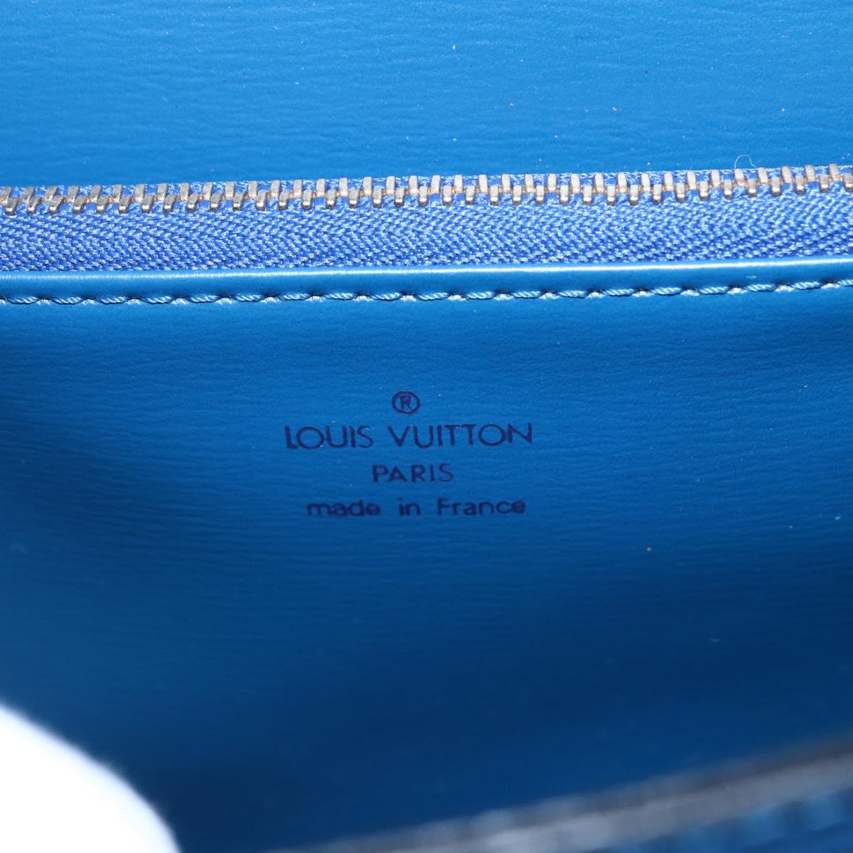 LOUIS VUITTON Epi Malesherbes Hand Bag Blue M52375 LV Auth 151090