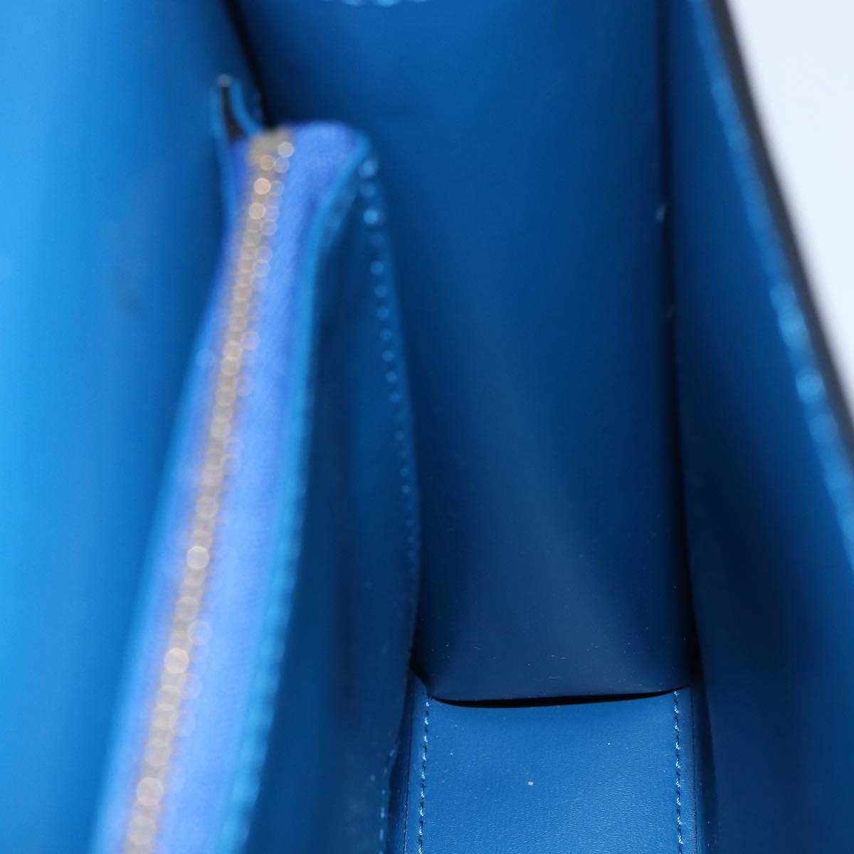 LOUIS VUITTON Epi Malesherbes Hand Bag Blue M52375 LV Auth 151090