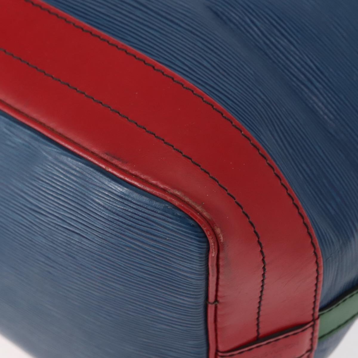 LOUIS VUITTON Epi Tricolor Noe Shoulder Bag Blue Red Green M44082 LV Auth 151096