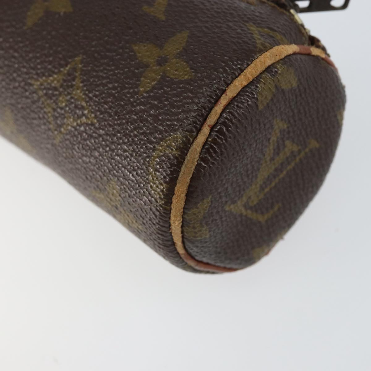 LOUIS VUITTON Monogram Papillon Pouch LV Auth 151116