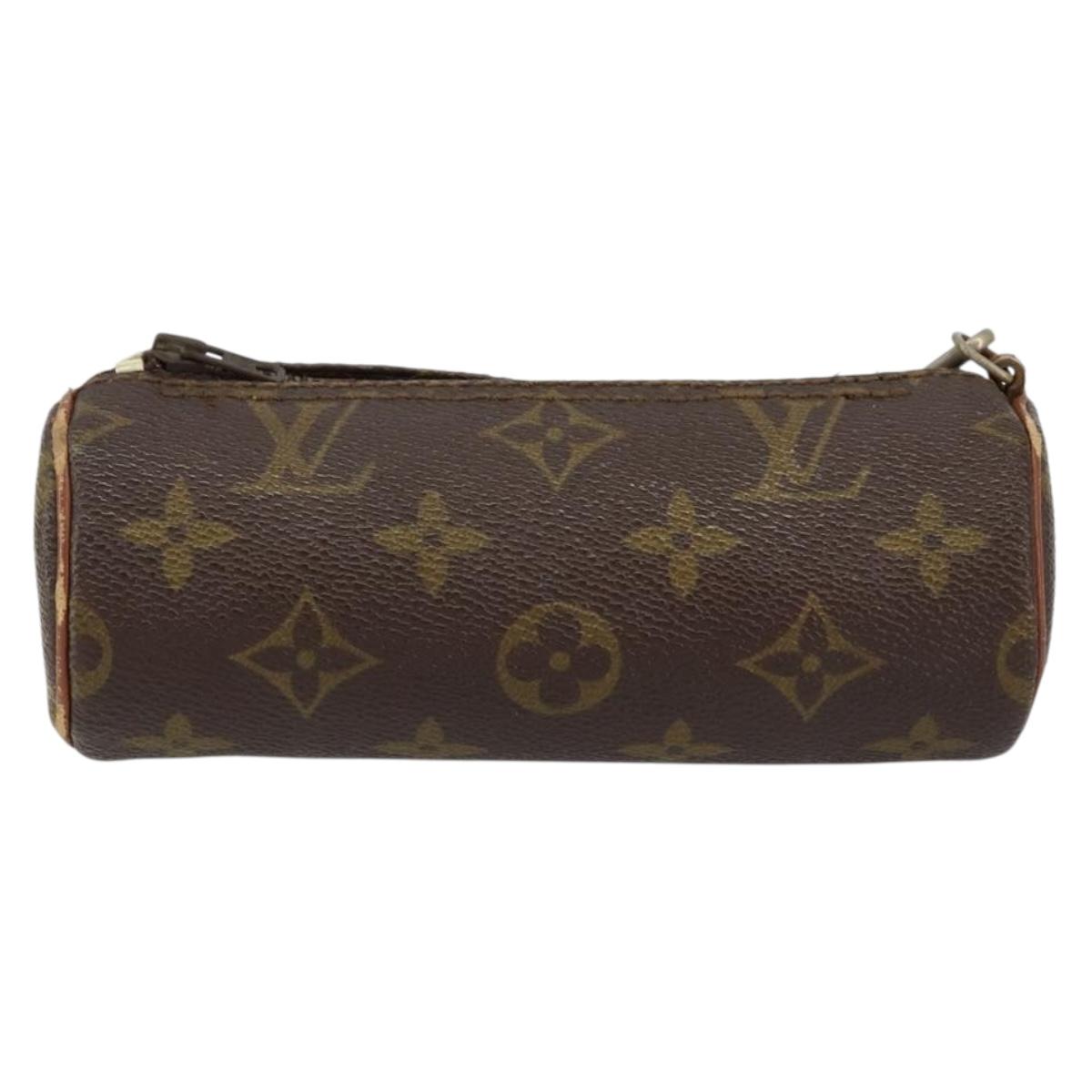 LOUIS VUITTON Monogram Papillon Pouch LV Auth 151116