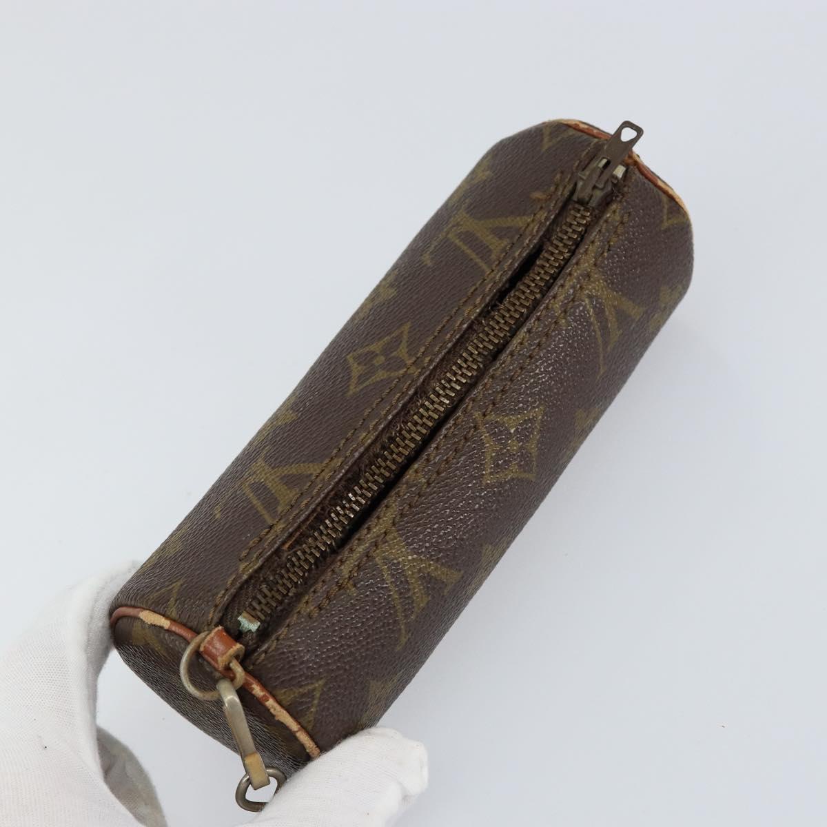 LOUIS VUITTON Monogram Papillon Pouch LV Auth 151116