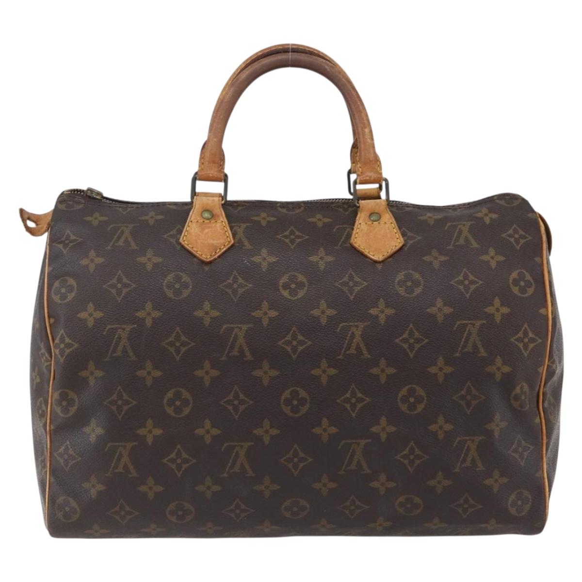 LOUIS VUITTON Monogram Speedy 35 Hand Bag M41524 LV Auth 151129