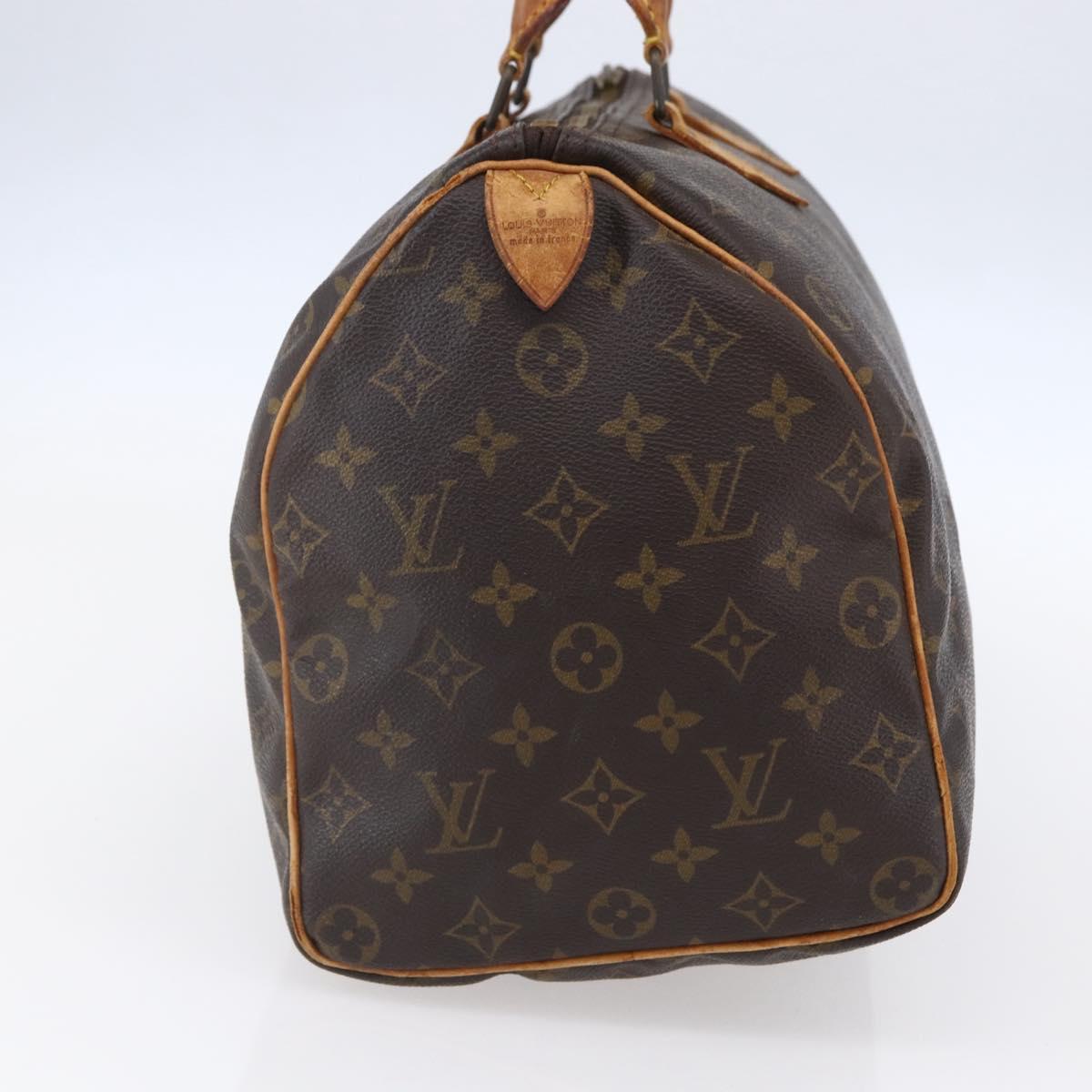 LOUIS VUITTON Monogram Speedy 35 Hand Bag M41524 LV Auth 151129
